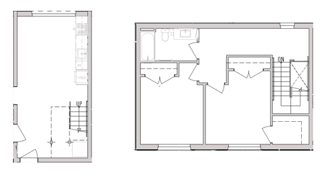 Floor plan for 3 beds, 2 baths, 1162 sqft